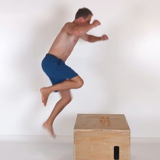 Single-leg box jump