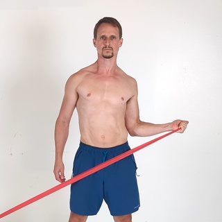 Banded external shoulder rotation