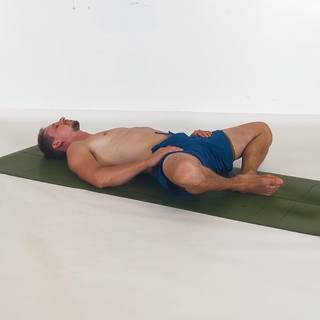 Lying butterfly stretch