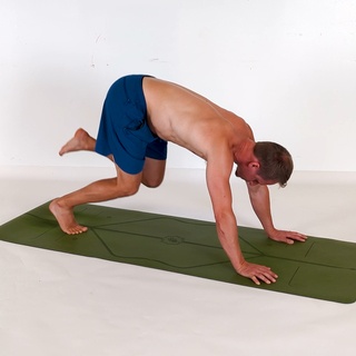 Downward dog one-leg squat