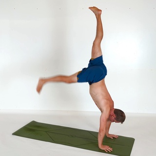 Handstand scissor kick