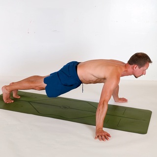 Wide arm plank