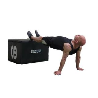 Horizontal supine plank
