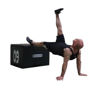 Horizontal supine plank leg lifts