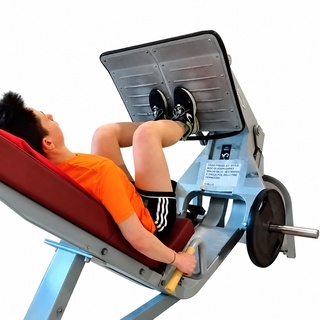 Narrow-stance leg press