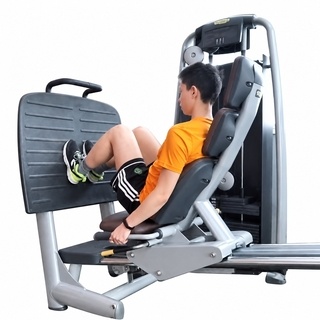 Narrow-stance seated leg press