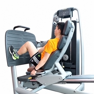 Wide-stance seated leg press