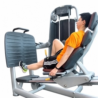 Single-leg seated leg press calf raise