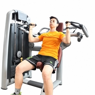 Neutral-grip machine shoulder press