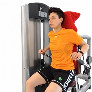 Seated dip machine