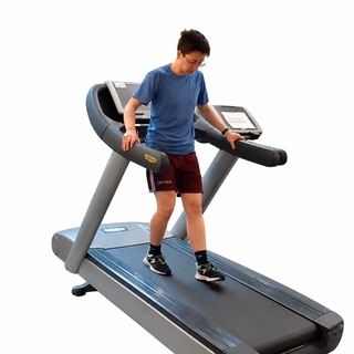 Backward treadmill walking