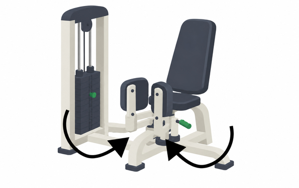 Hip adduction machine