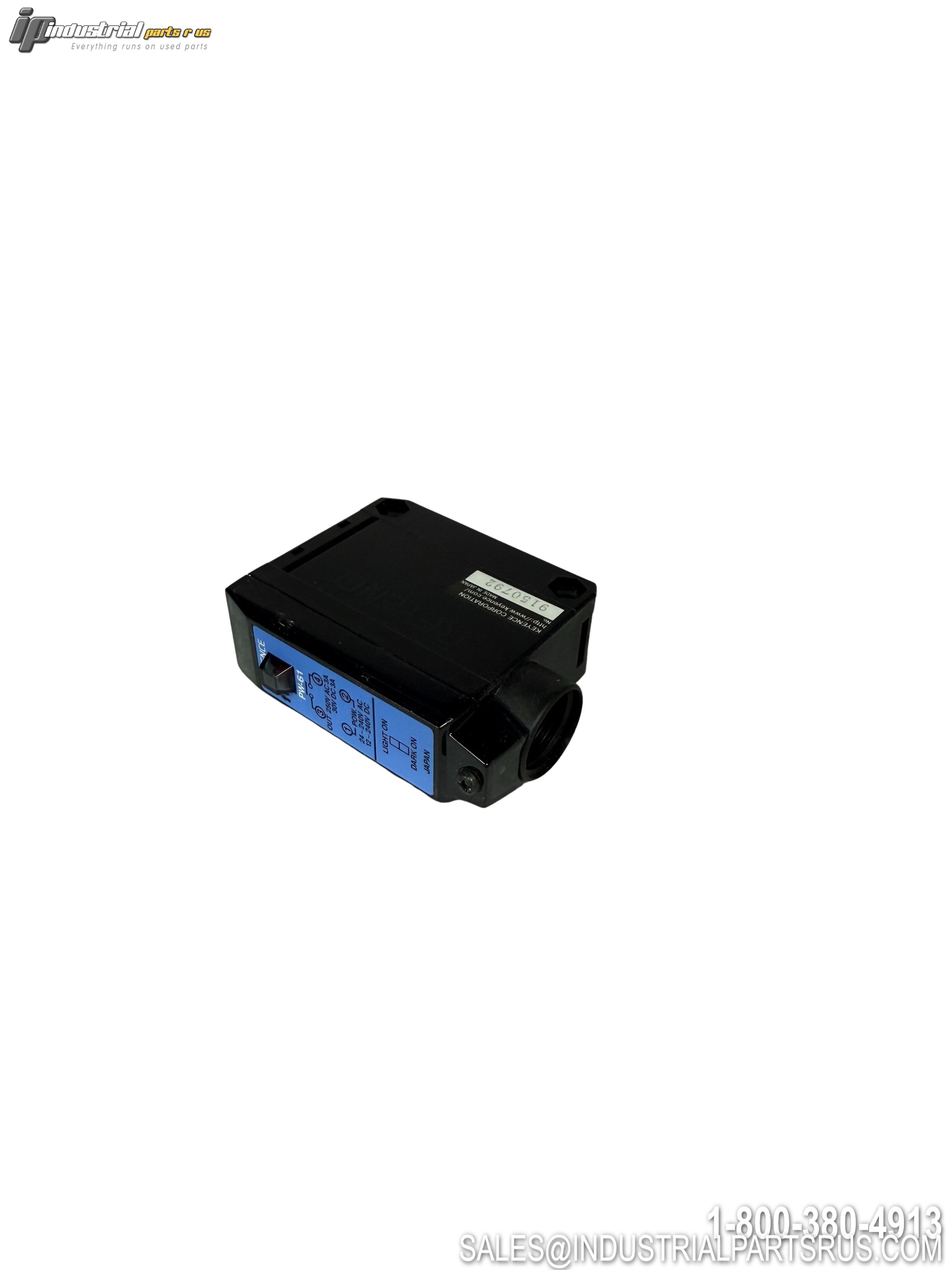 Keyence PW-61 Retro-Reflective Photoelectric Sensor NPN DC Multi-Voltage