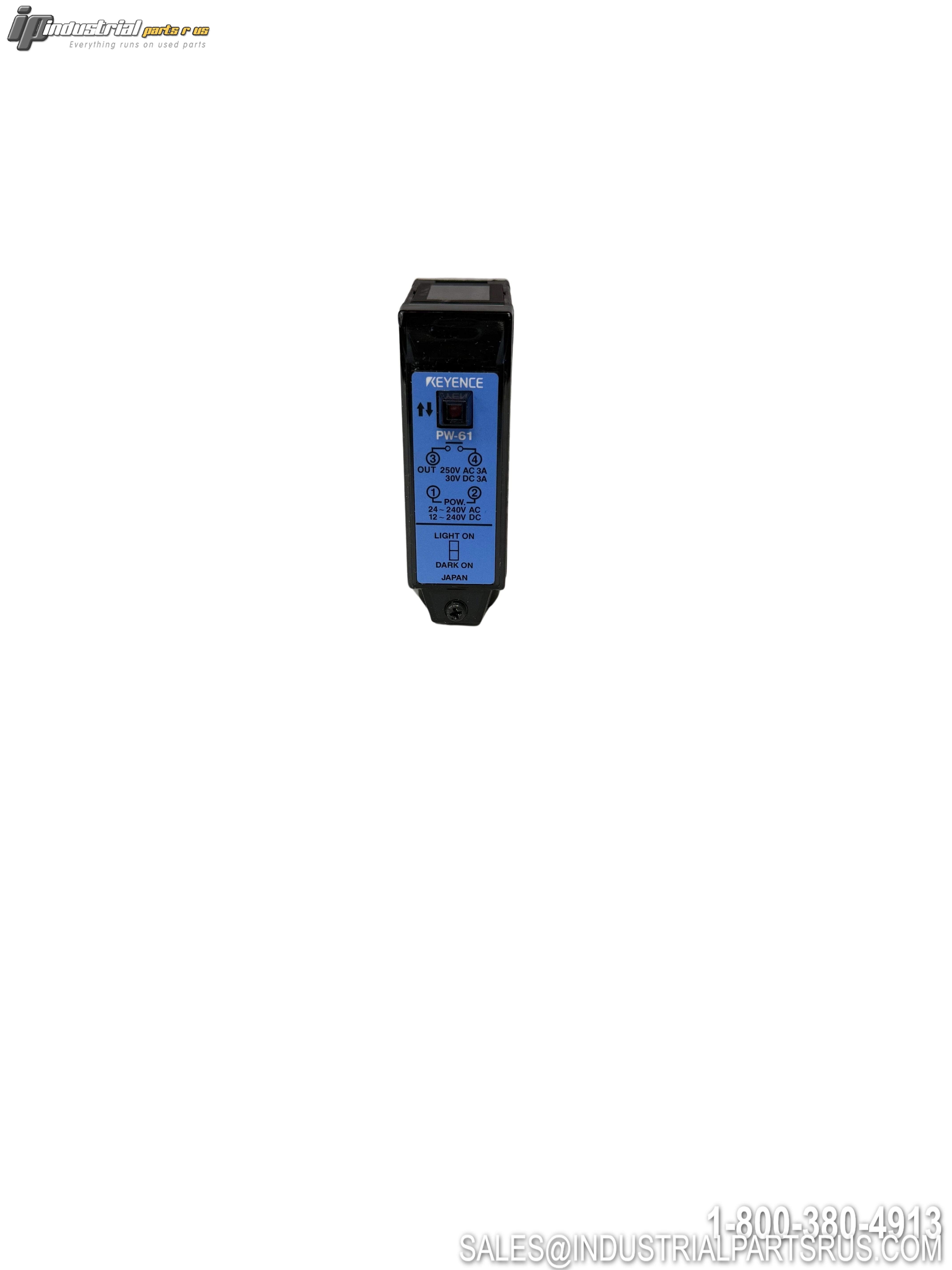 Keyence PW-61 Retro-Reflective Photoelectric Sensor NPN DC Multi-Voltage