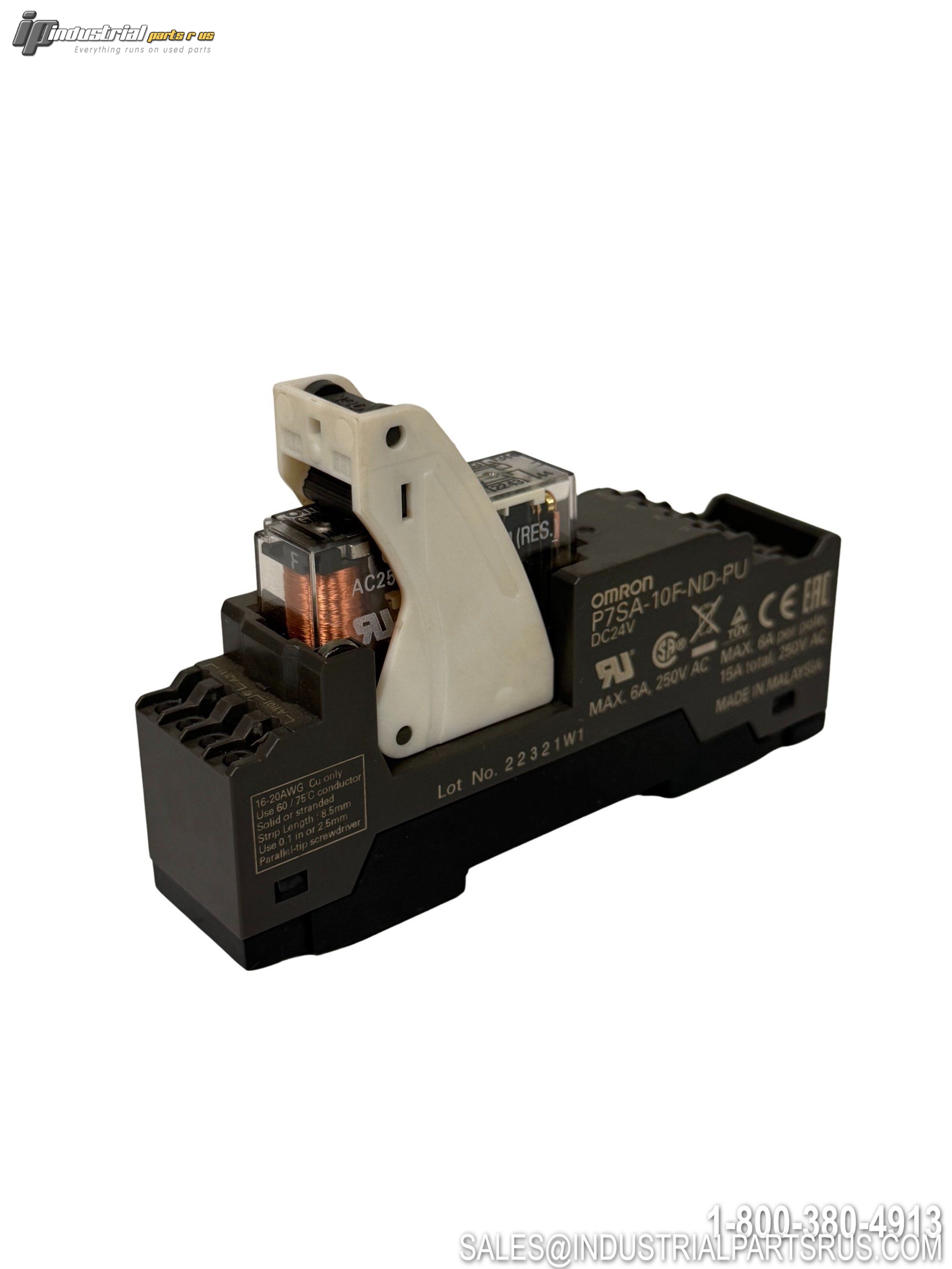 Omron P7SA-10F-ND-PU 10-Pin DIN Rail Relay Socket 24VDC Push-In LED