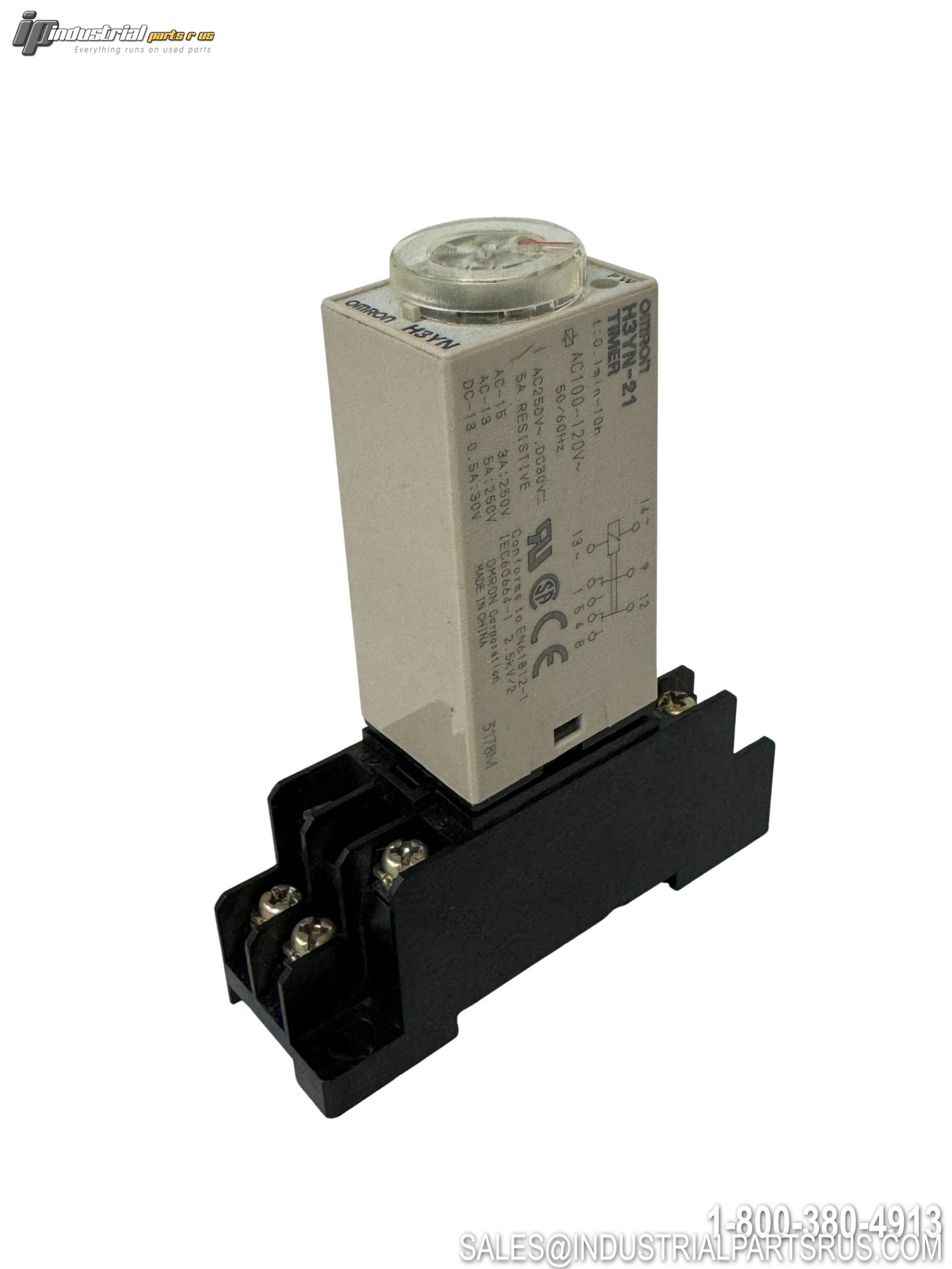 Omron H3YN-21 Solid-State Timer DPDT 8-Pin Long-Time Range 0.1min-10h