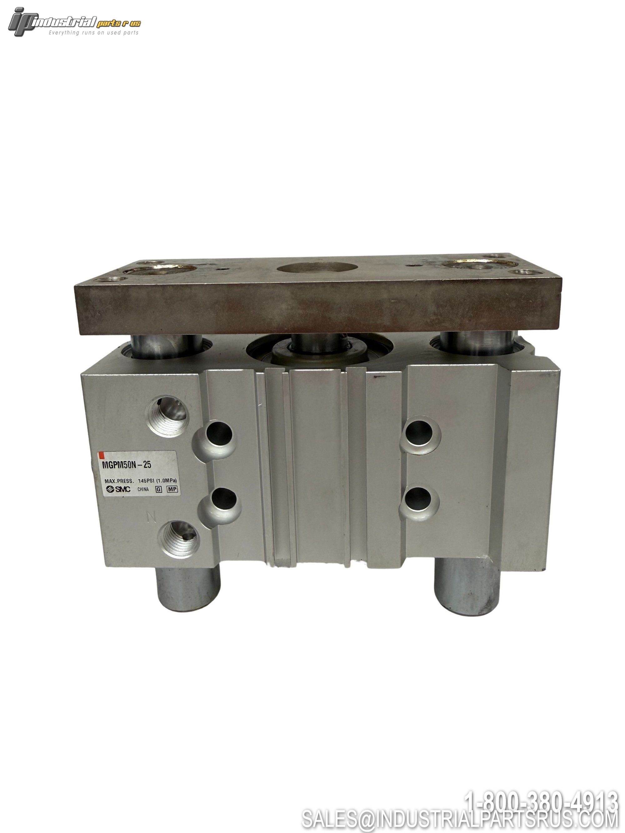 SMC MGPM50N-25 Compact Guide Cylinder 50mm Bore 25mm Stroke End Lock
