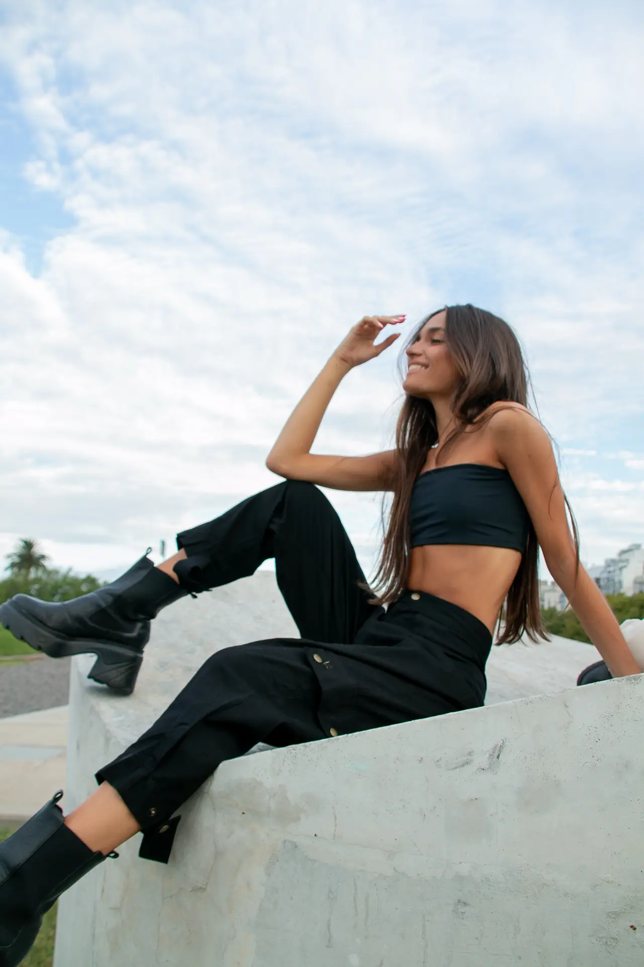 Camila Tessio para American Mix, en estudio