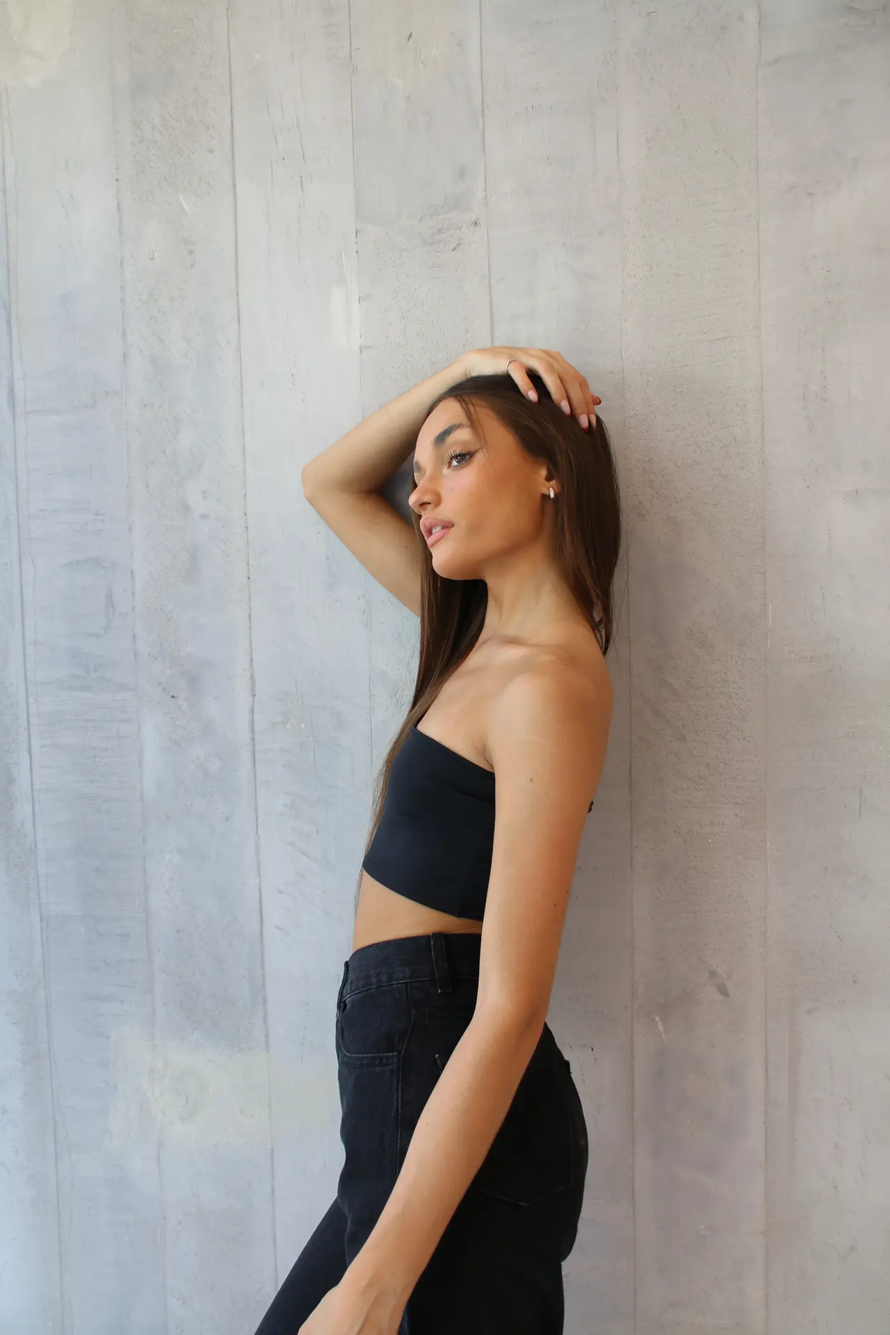 Camila Tessio para American Mix, sonriendo