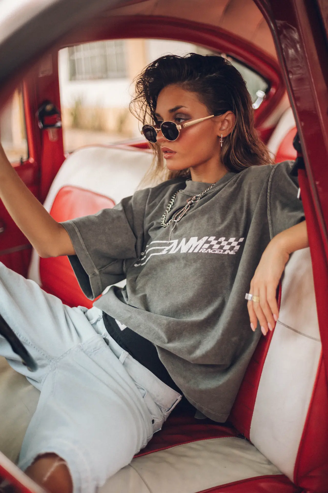 Camila Tessio en la campaña de moda para ANM