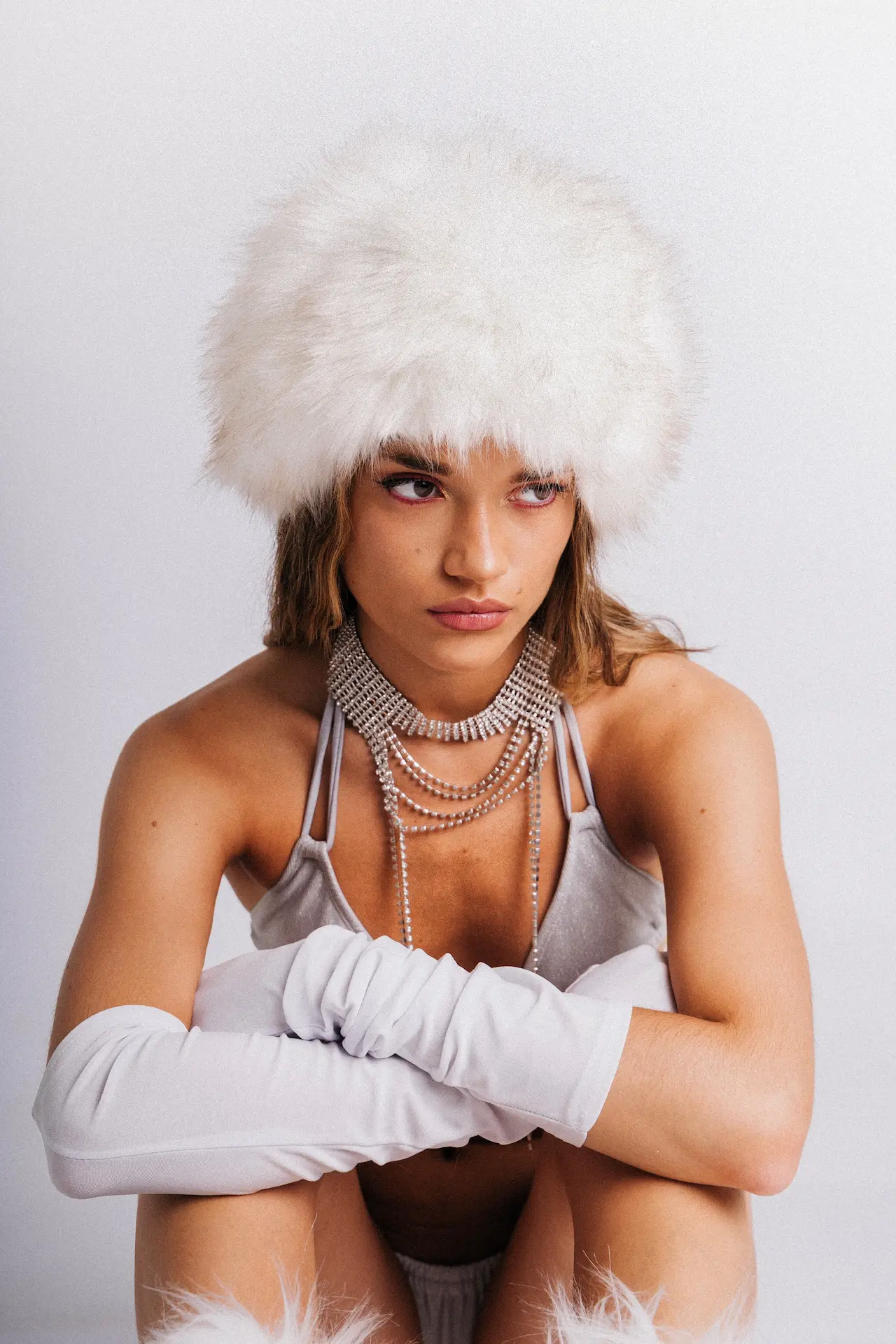 Camila Tessio en la campaña de moda para Calipsian