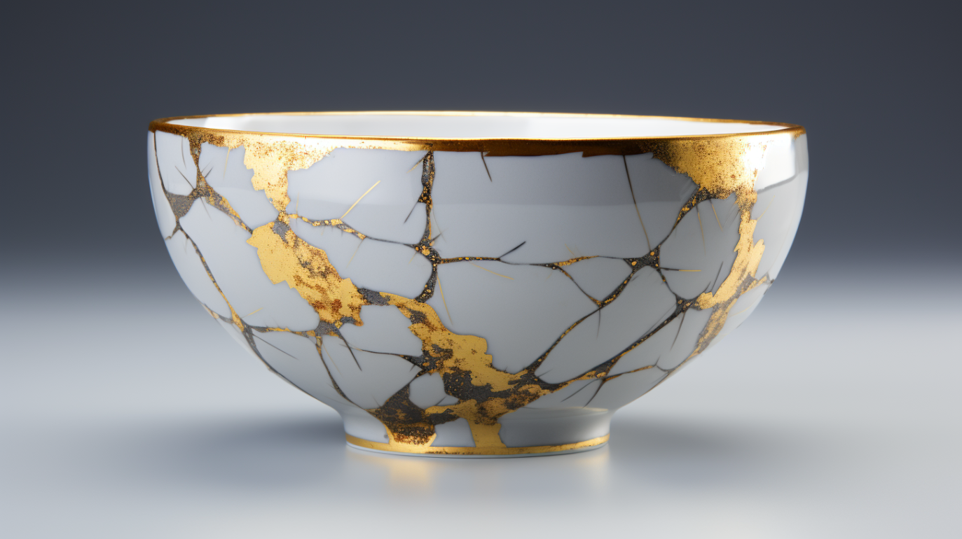 Japanese Kintsugi, the art of joining broken pieces