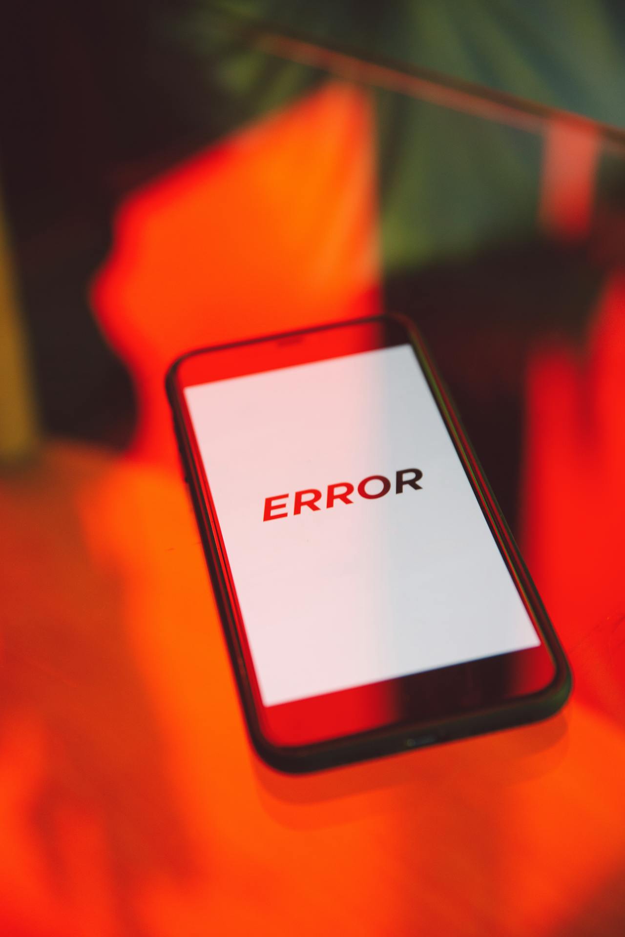 Error warnign