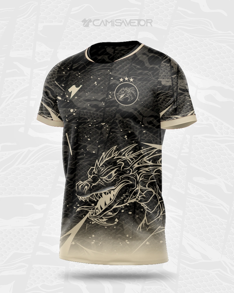 VETOR PREMIUM DRAGÃO INTERCLASSE | ARTE EDITÁVEL PARA CAMISA PERSONALIZADA — imagem 2