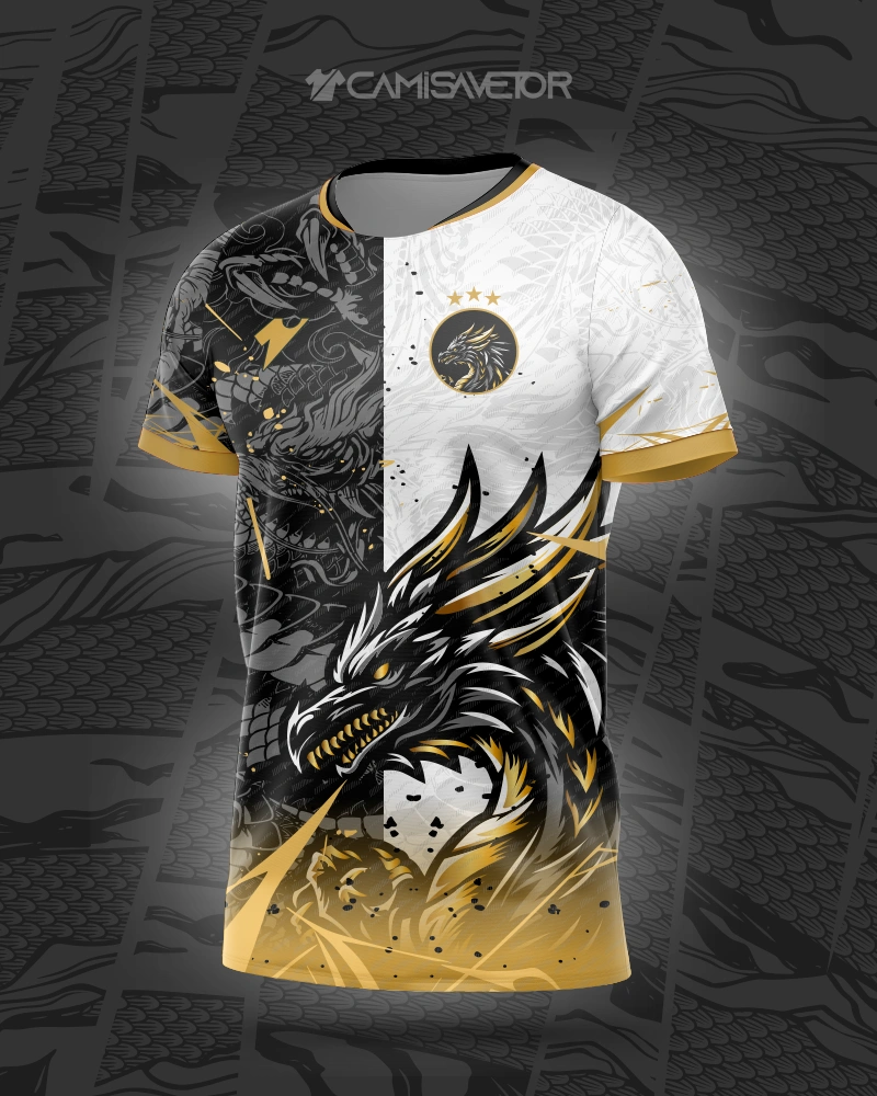VETOR PREMIUM DRAGÃO PARA CAMISA INTERCLASSE - ARTE EDITÁVEL ESTAMPA EXCLUSIVA — imagem 2