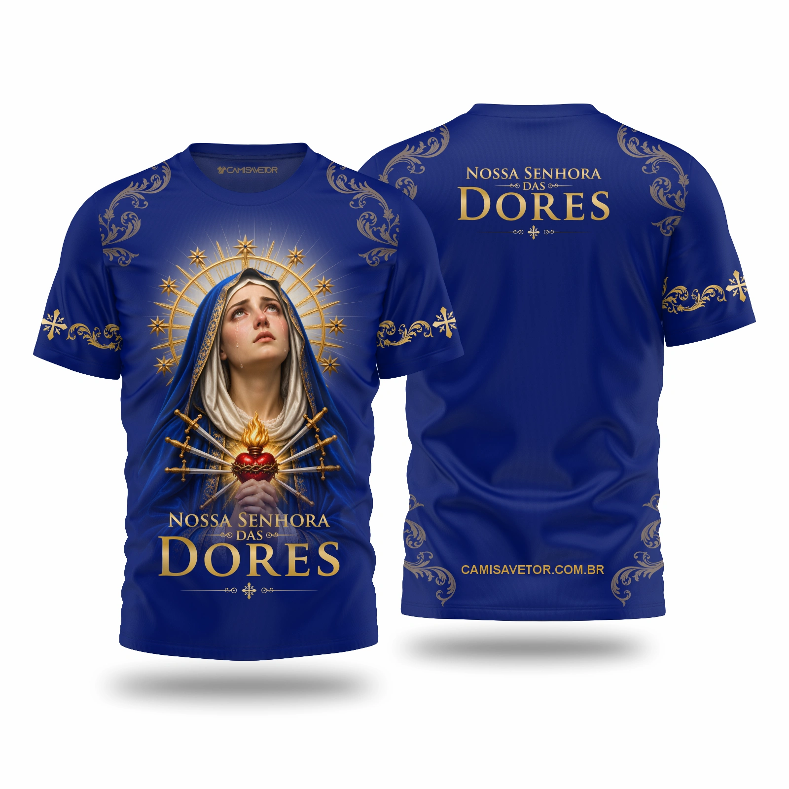 Vetor Camisa Nossa Senhora das Dores | Arte Editável Coreldraw