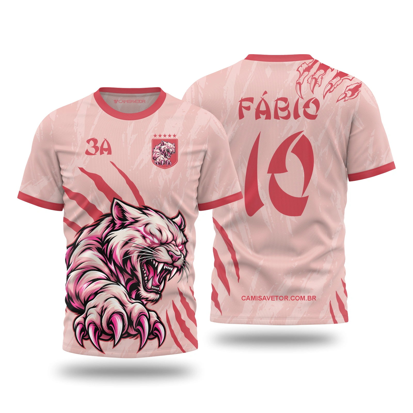 Vetor Camisa Pantera 3 Interclasse | Arte Editável Coreldraw