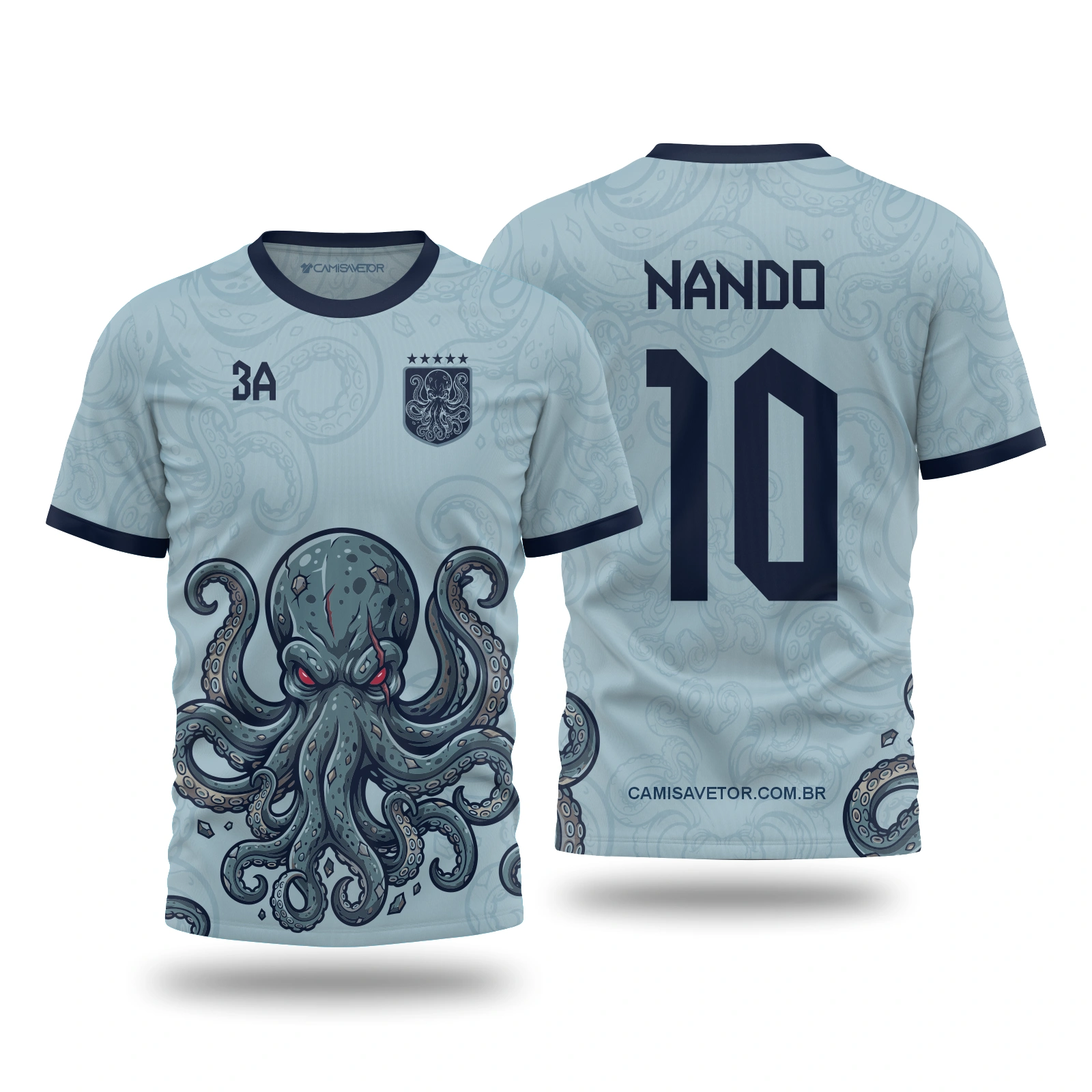 Vetor Camisa Interclasse Polvo | Arte Editável Coreldraw