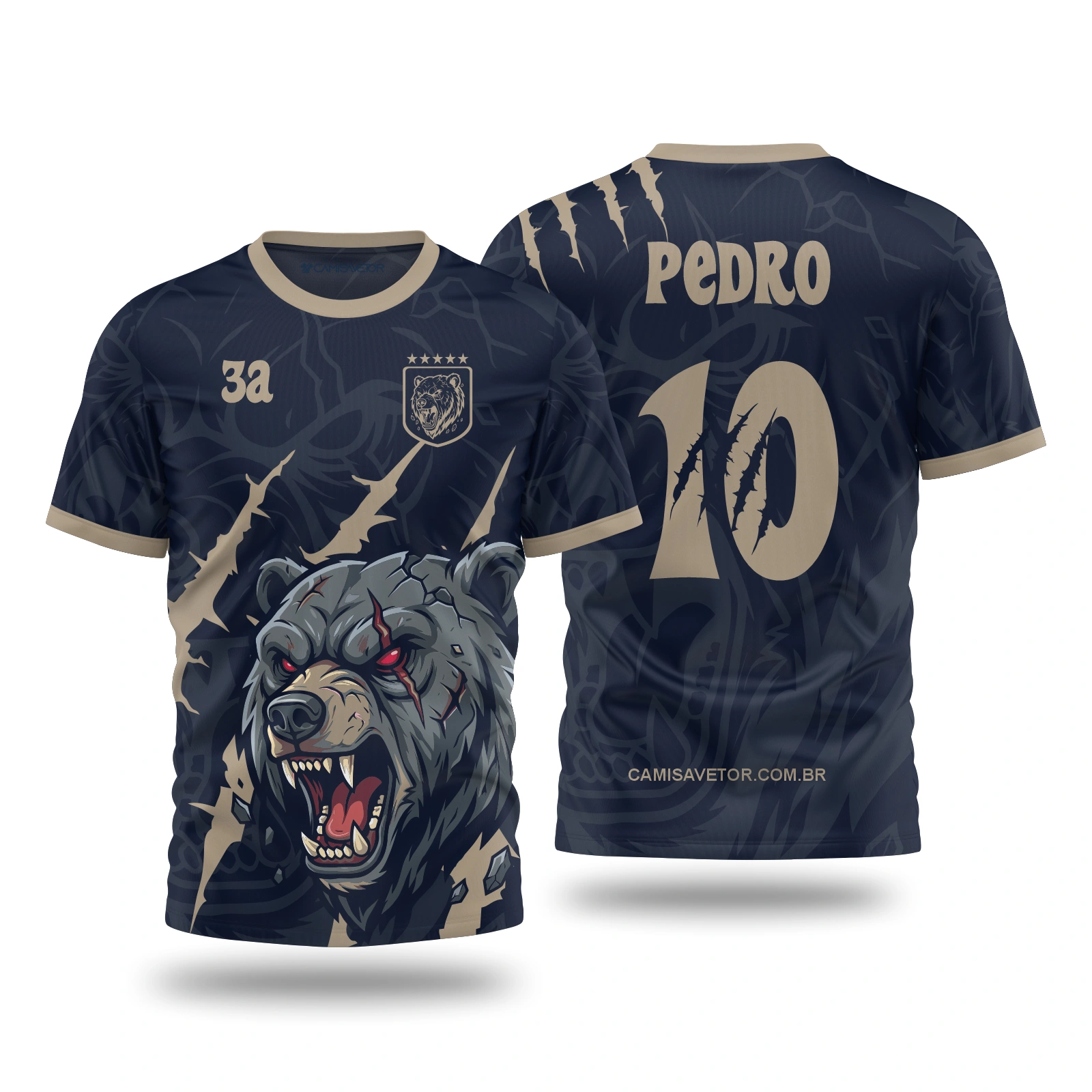 Vetor Camisa Interclasse Urso | Arte Editável Coreldraw