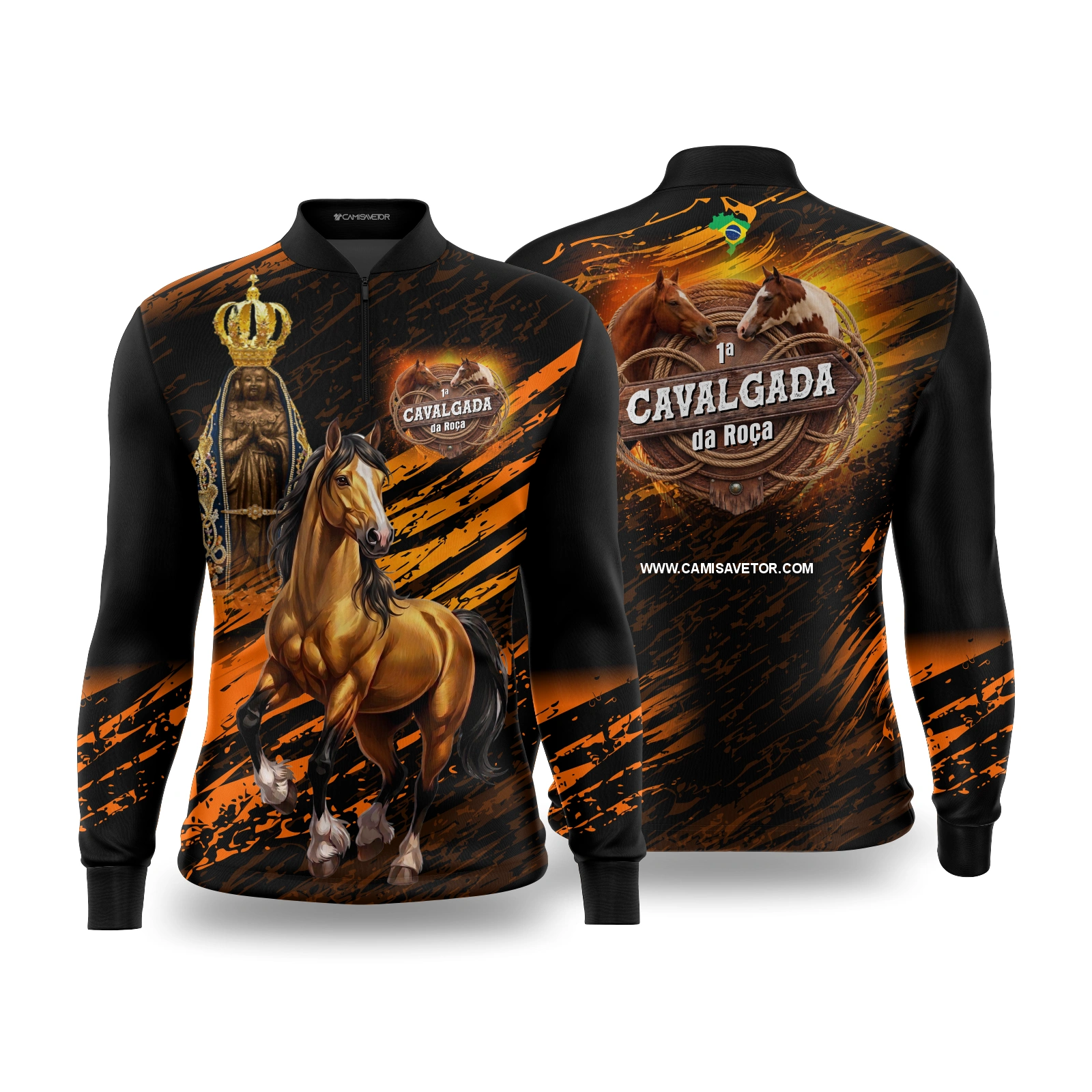 Vetor Camisa Cavalgada da Roça | Arte Editável Coreldraw