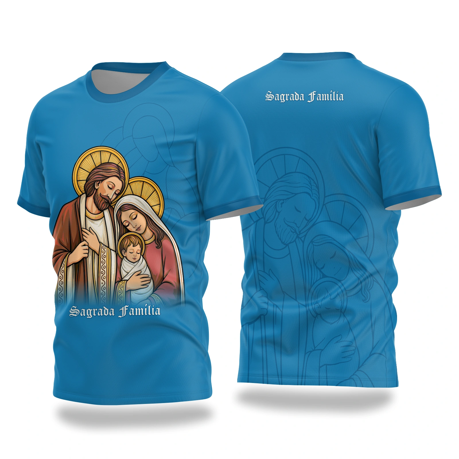 Vetor Camisa Sagrada Família Católica | Arte Editável Coreldraw