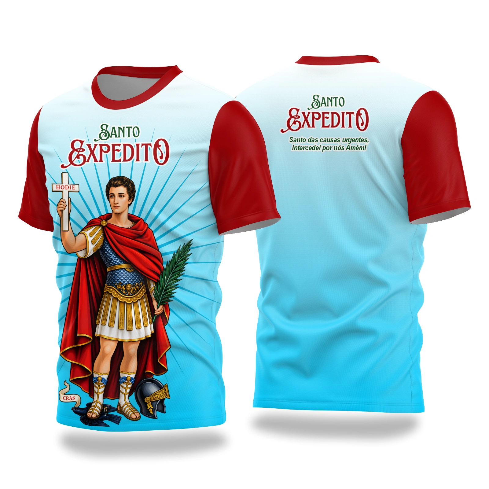 Vetor Camisa Católica Santo Expedito | Arte Editável Coreldraw