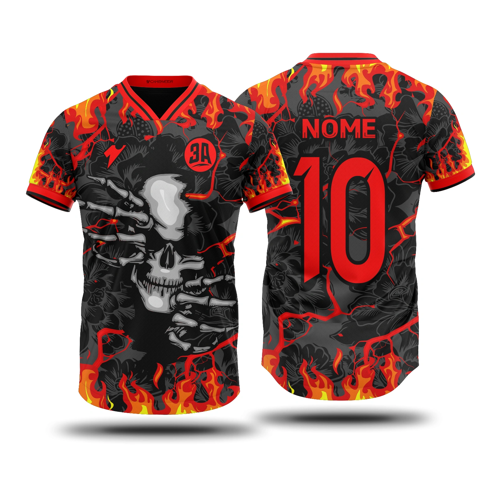 Vetor Camisa Interclasse Caveira | Arte Editável Coreldraw