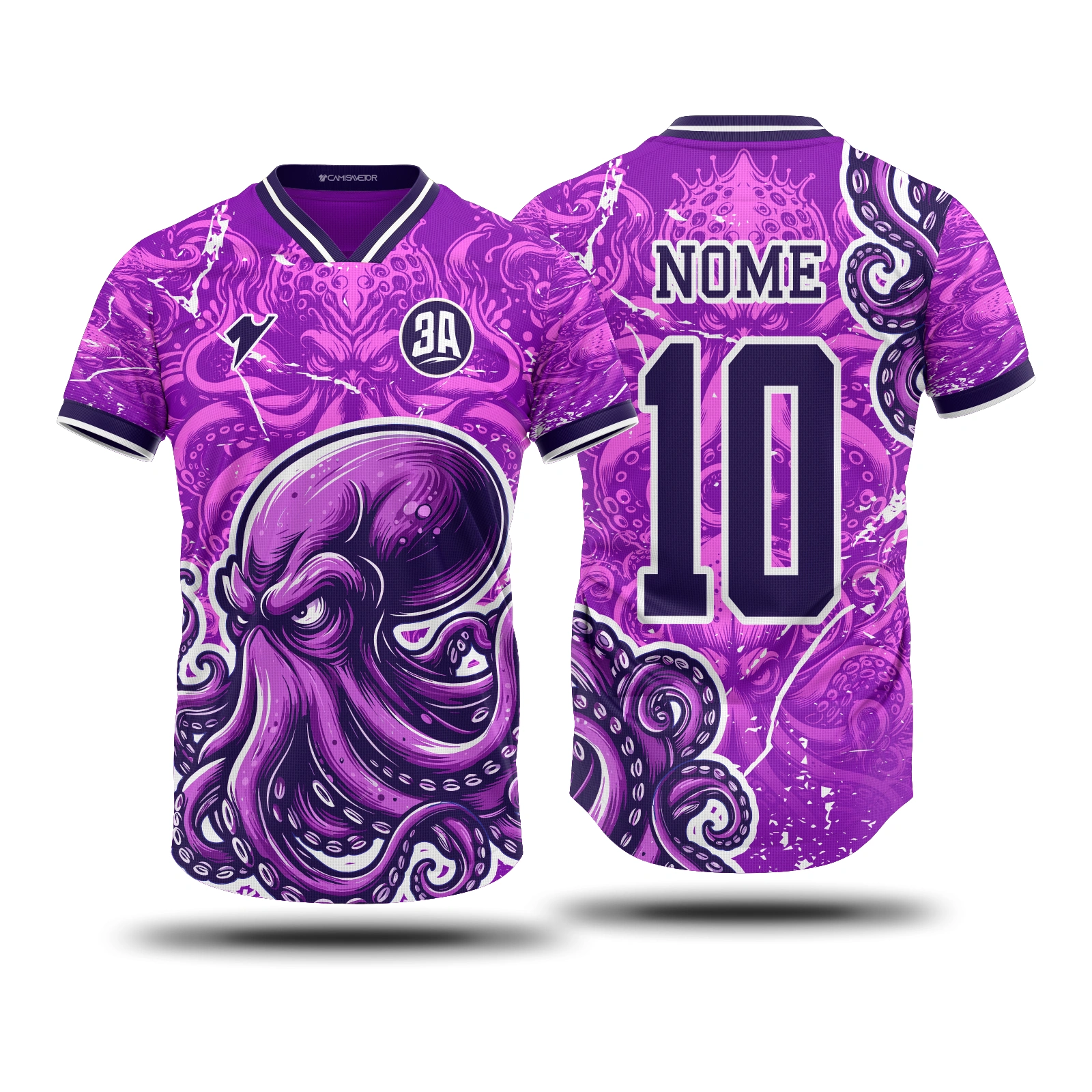 Vetor Camisa Interclasse Polvo 2 | Arte Editável Coreldraw