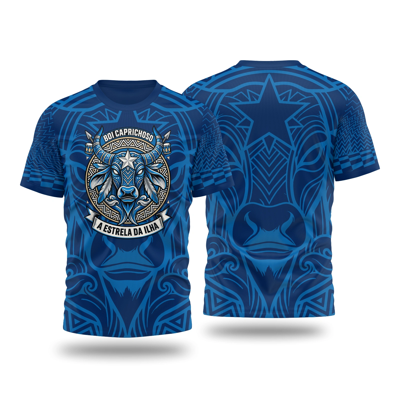Vetor Camisa Boi Caprichoso Folclore 2 | Arte Editável Coreldraw