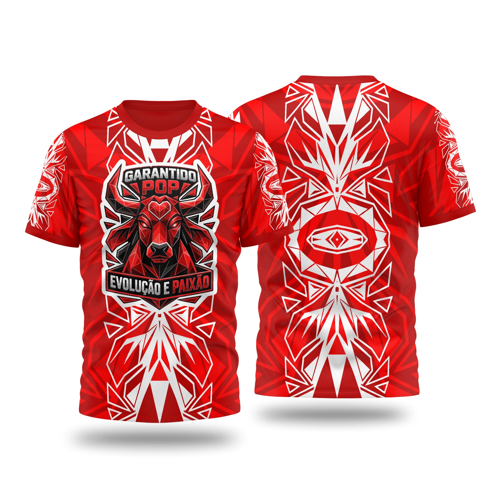 Vetor Camisa Folclore Boi Garantido Pop | Arte Editável Coreldraw