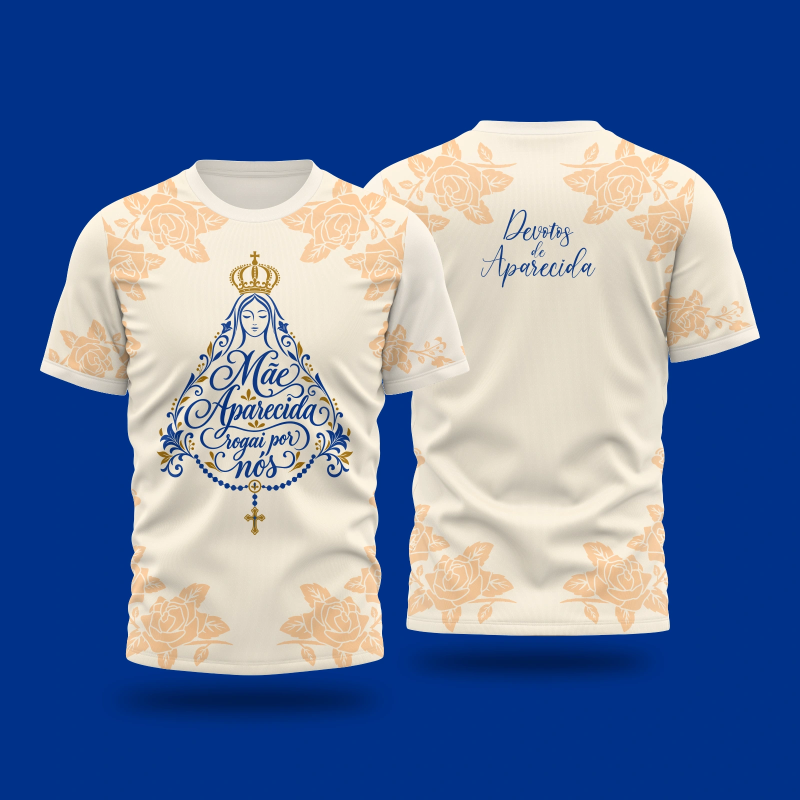Arte Camisa Vetor Católica Devotos de Aparecida | Arte Editável Coreldraw