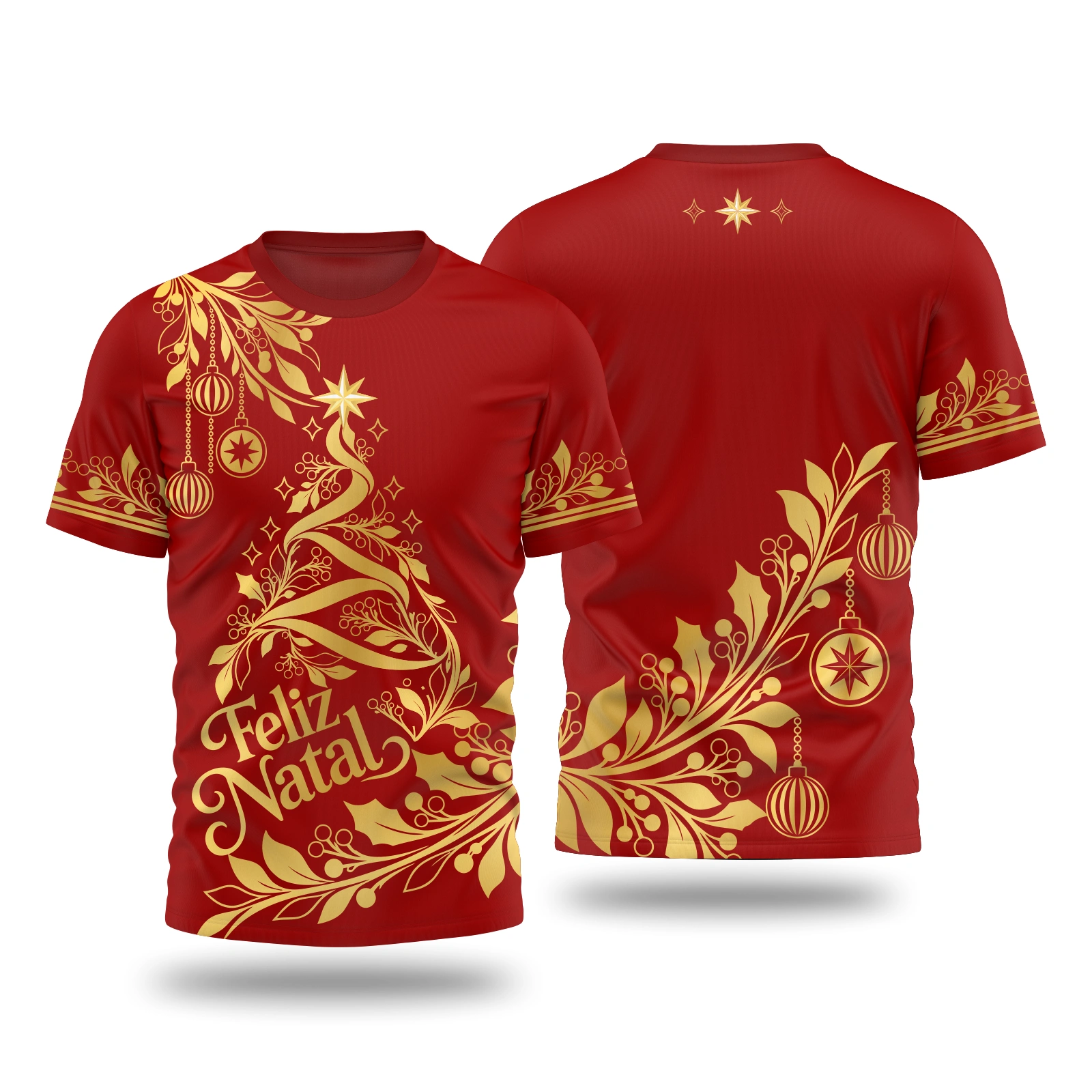 Vetor Camisa Feliz Natal Arte Premium | Editável Coreldraw