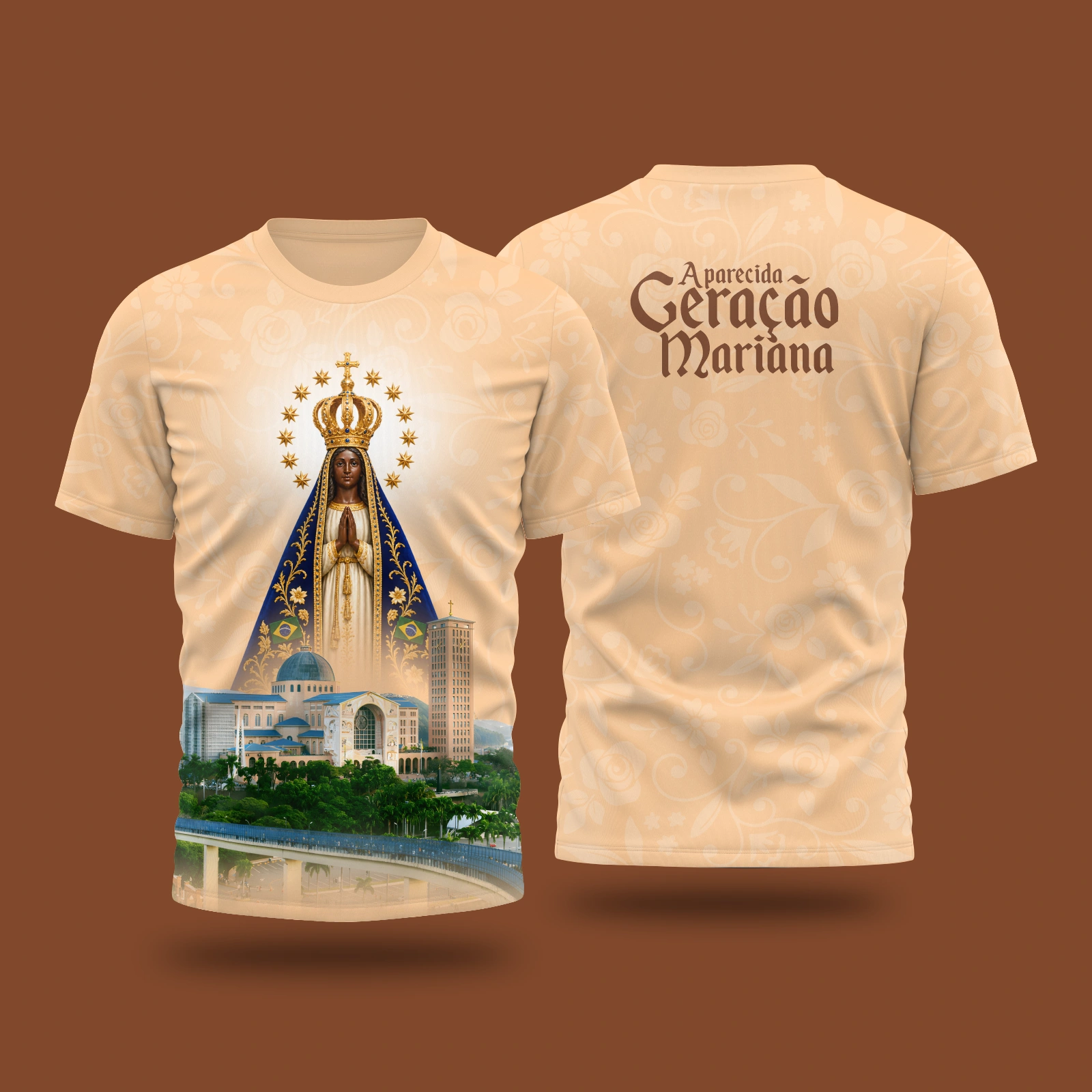 Arte Camisa Vetor Aparecida Geração Mariana | Editável Coreldraw