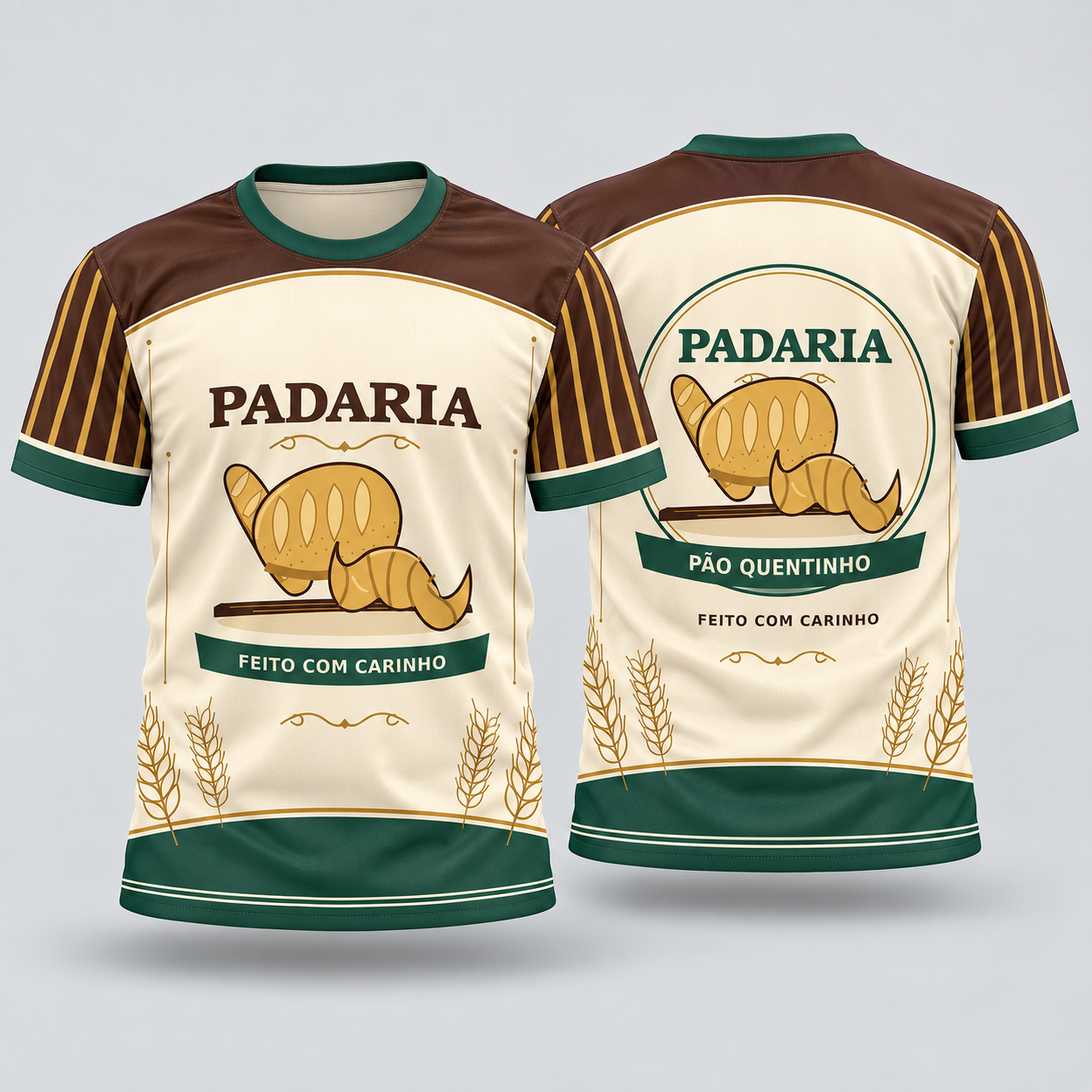 Estampa Padaria Profissão | Vetor Editável para Camisa e Uniforme