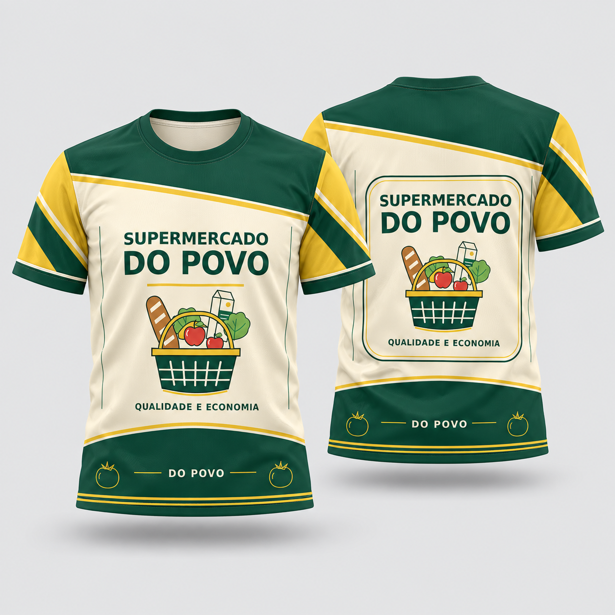 Vetor Camisa Supermercado do Povo | Arte Editável Coreldraw