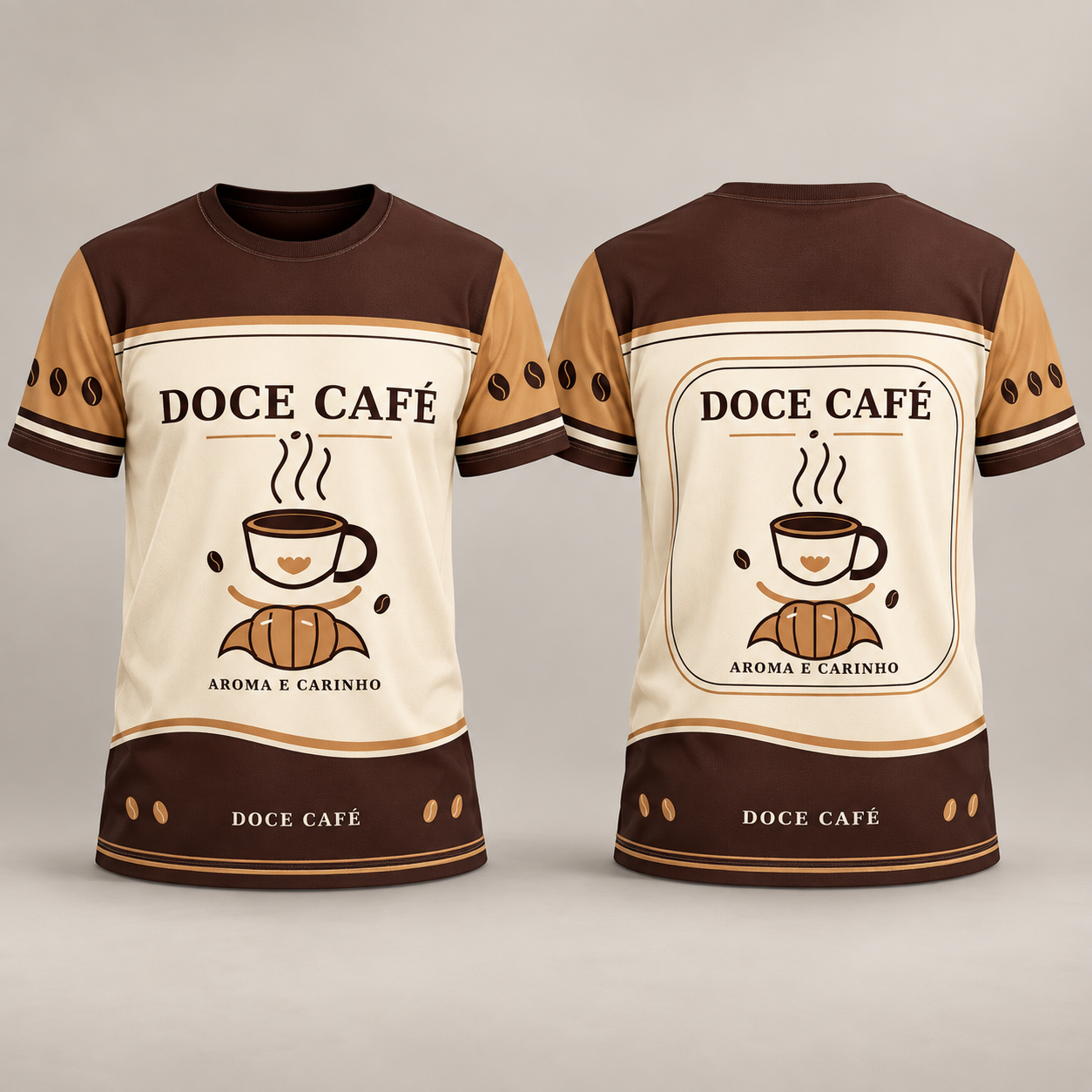 Vetor Camisa Doce Café | Arte Editável Coreldraw Profissão