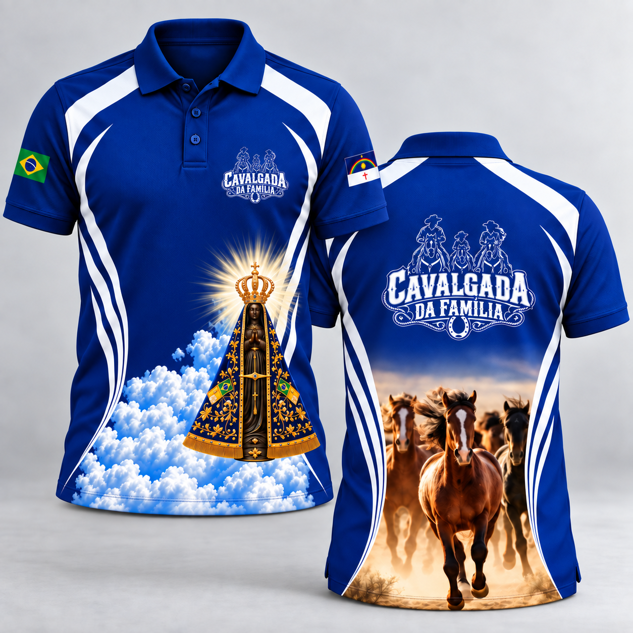 Vetor Camisa Cavalgada da Família | Arte Editável Coreldraw