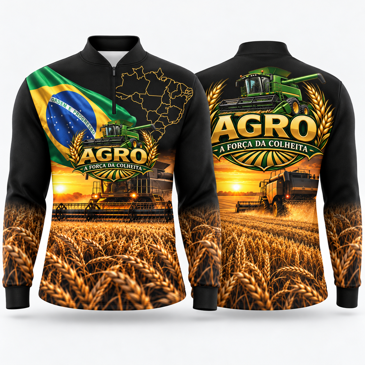 Vetor Camisa Agro Força da Colheita | Arte Editável Coreldraw
