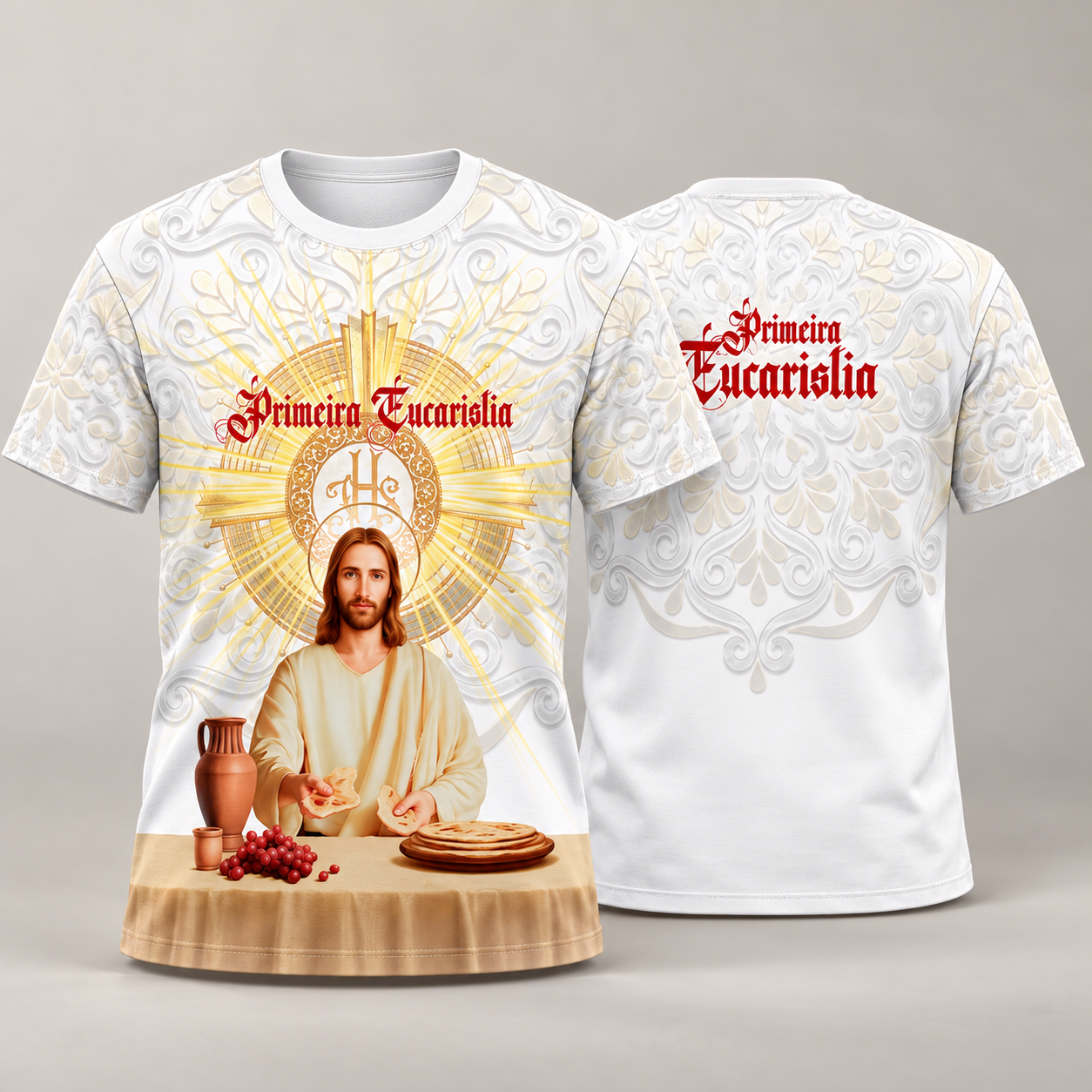 Vetor Camisa Primeira Eucaristia 2 | Arte Editável Coreldraw