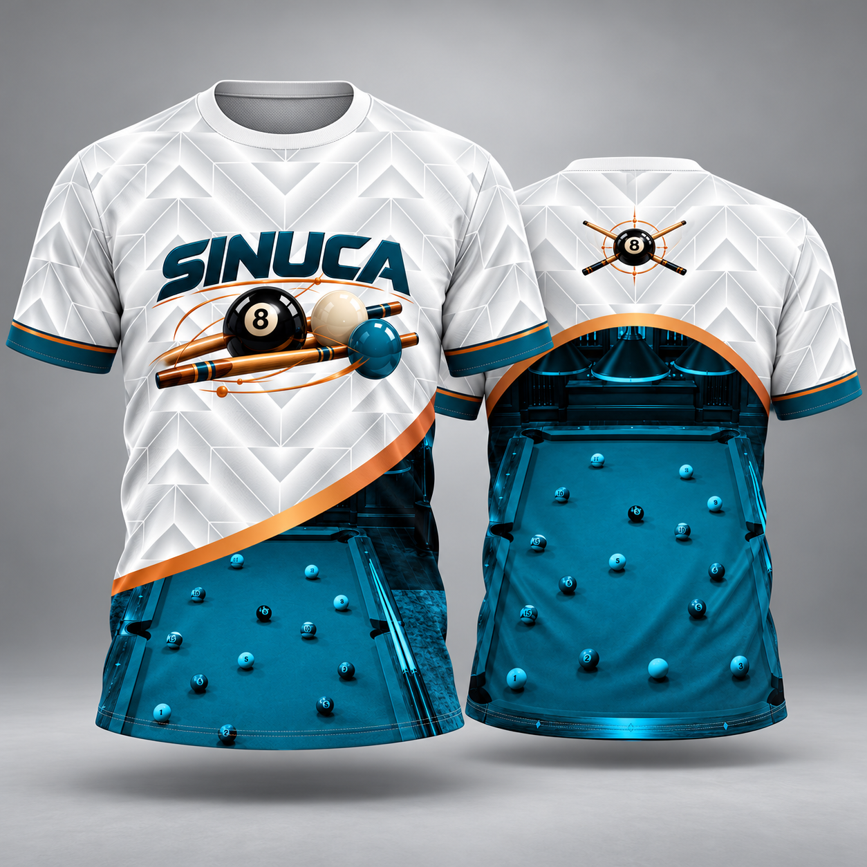 Vetor Premium Sinuca para Camisa - Arte Editável Coreldraw